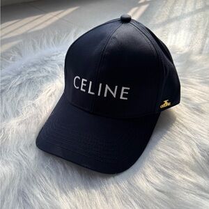 Celine dark blue baseball cap